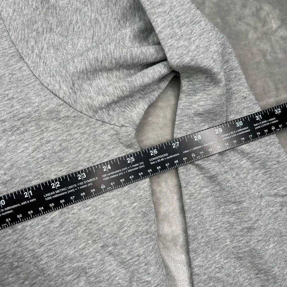 Criquet Pullover Mens 2XL Gray Quarter Zip‎ Fleece Logo Preppy Performance New